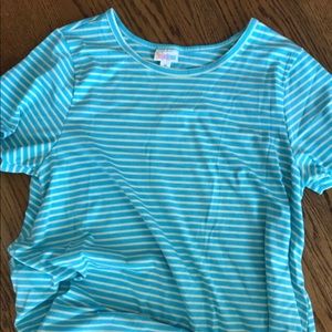 Teal & Lime stripe Carly dress